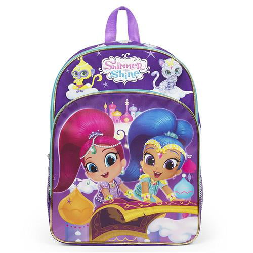 Shimmer and Shine Girls Deluxe Backpack Lunch Rucksack Travel School Bag WISH 